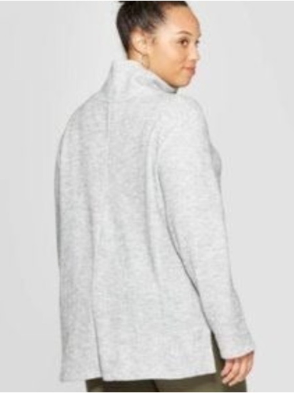 Ava & Viv Light Heather Cowl Neck Pullover like New size X